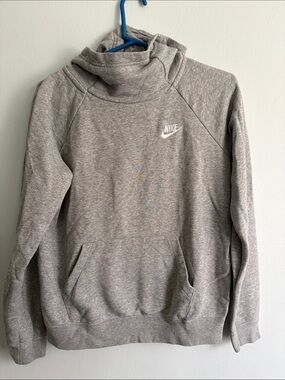 Nike Light Gray Turtleneck Pullover Sweatshirt
